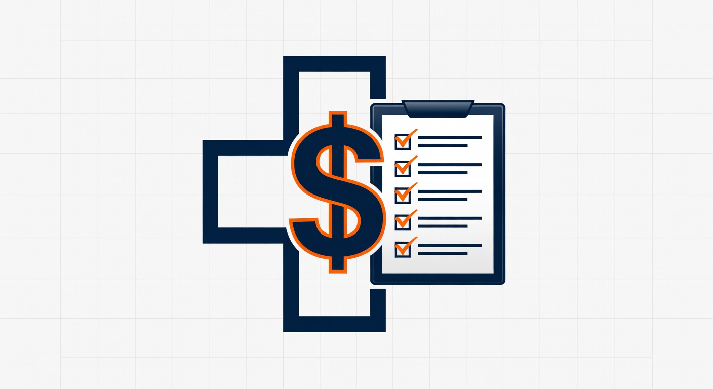 HIPAA compliance cost breakdown for small medical practices showing healthcare symbols and financial elements