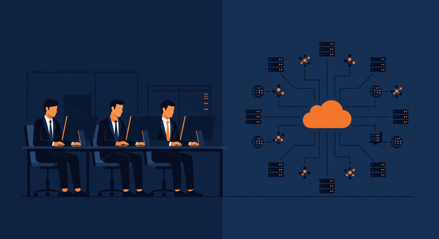 Comparison of in-house IT team versus managed IT services for regulated businesses